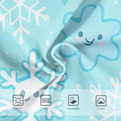 Snowflakes Girls' Moisture-Wicking Panties Briefs Underwear for Kids in Sizes 2T,3T, 4T, 5T, 6Y and 8Y3