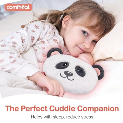 Image of Panda Microwave Heating Pad for Period Cramps, Moist Heat Pack | Menstrual, Muscle Pain Relief Stuffed Animal Heating Pad Plush with Flaxseed Filling, Washable Cover, for Girl Women