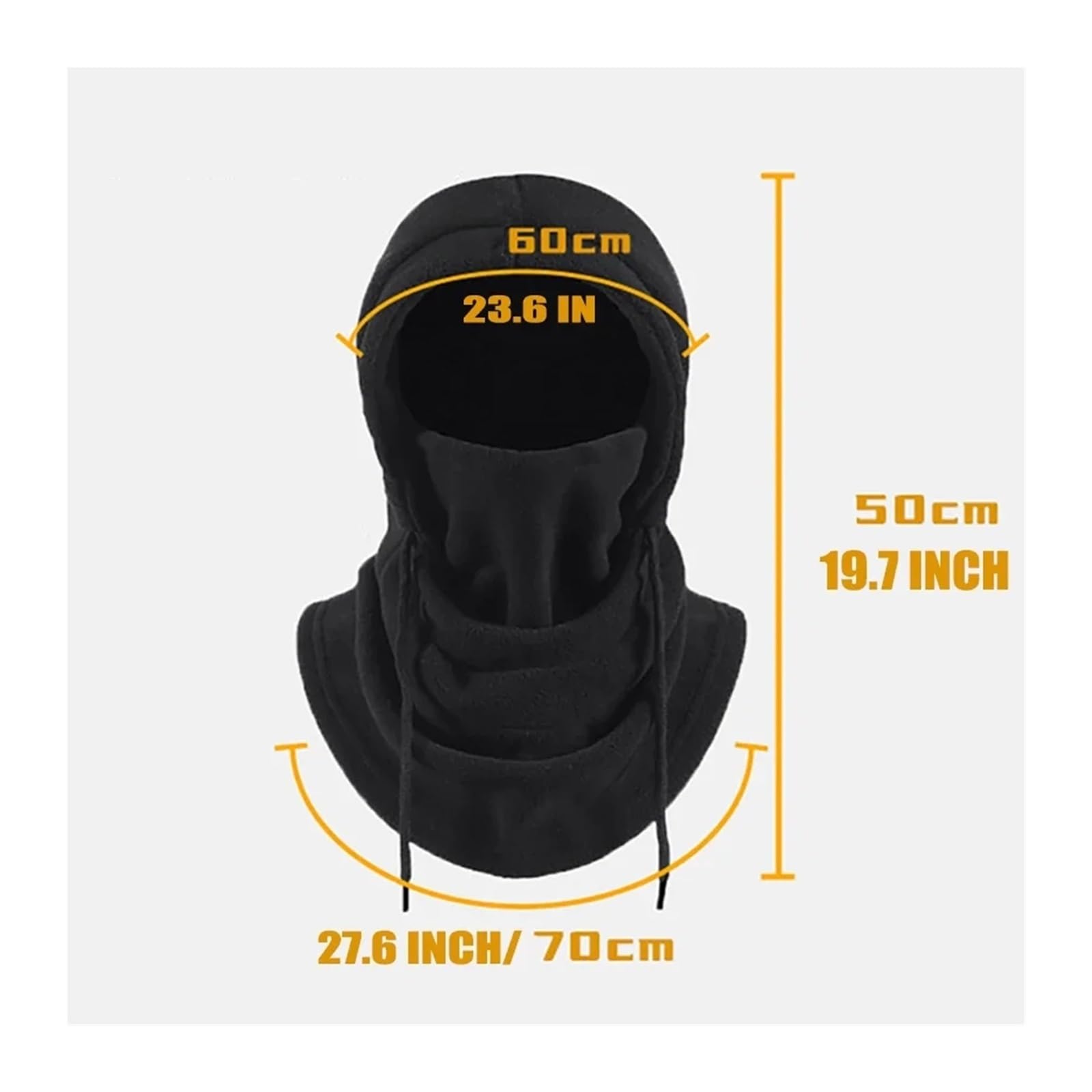 Cagoule coupe-vent tricotée 2 pièces, masque de cyclisme en plein air, Protection du cou, isolation contre le froid, intégrée au chapeau visage pour Cyclisme