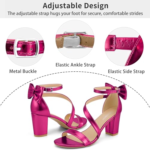 Image of Reimferce Womens Comfortable Heels for Wedding: No Blisters & Sore Feet by 40% Better Shock Absorption During Wedding - 8-Hour Keeping Pain-Free for Brides & Bridesmaids