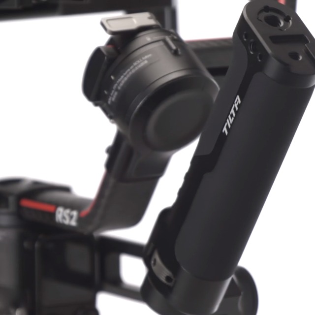Double Poignée Tilta Pour DJI RS2/RS3/RS4 Pro – TGA-DHB2 – Poignées Ajustables + Cold Shoe 1/4"