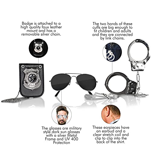 Skeleteen SK-423 Kids Detective Set Accessories - Cool Special Agent Spy Gadgets Equipment For Detective Costumes thumb #4