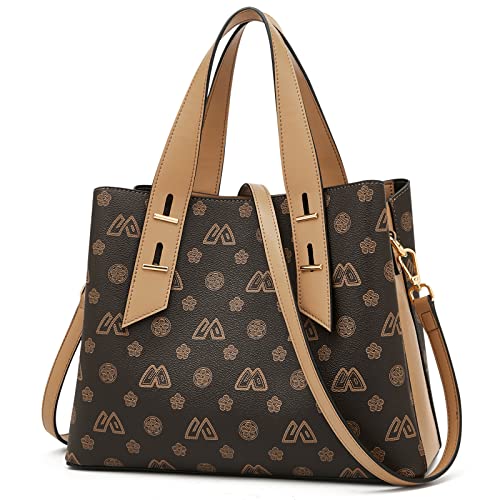 Image of LAORENTOU Women Crossbody Handbags Genuine Leather Satchel Handbags for Women Top-handle Shoulder Tote Purses