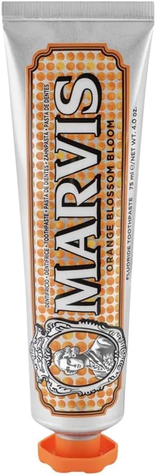 Image of Marvis Orange Blossom Bloom Toothpaste 75ml - Premium Italian Luxury Fluoride Toothpaste for Whitening, Fresh Breath, Oral Care, Plaque Removal, Refreshing Citrus Flavor, Anti-Cavity, Daily Dental Hygiene