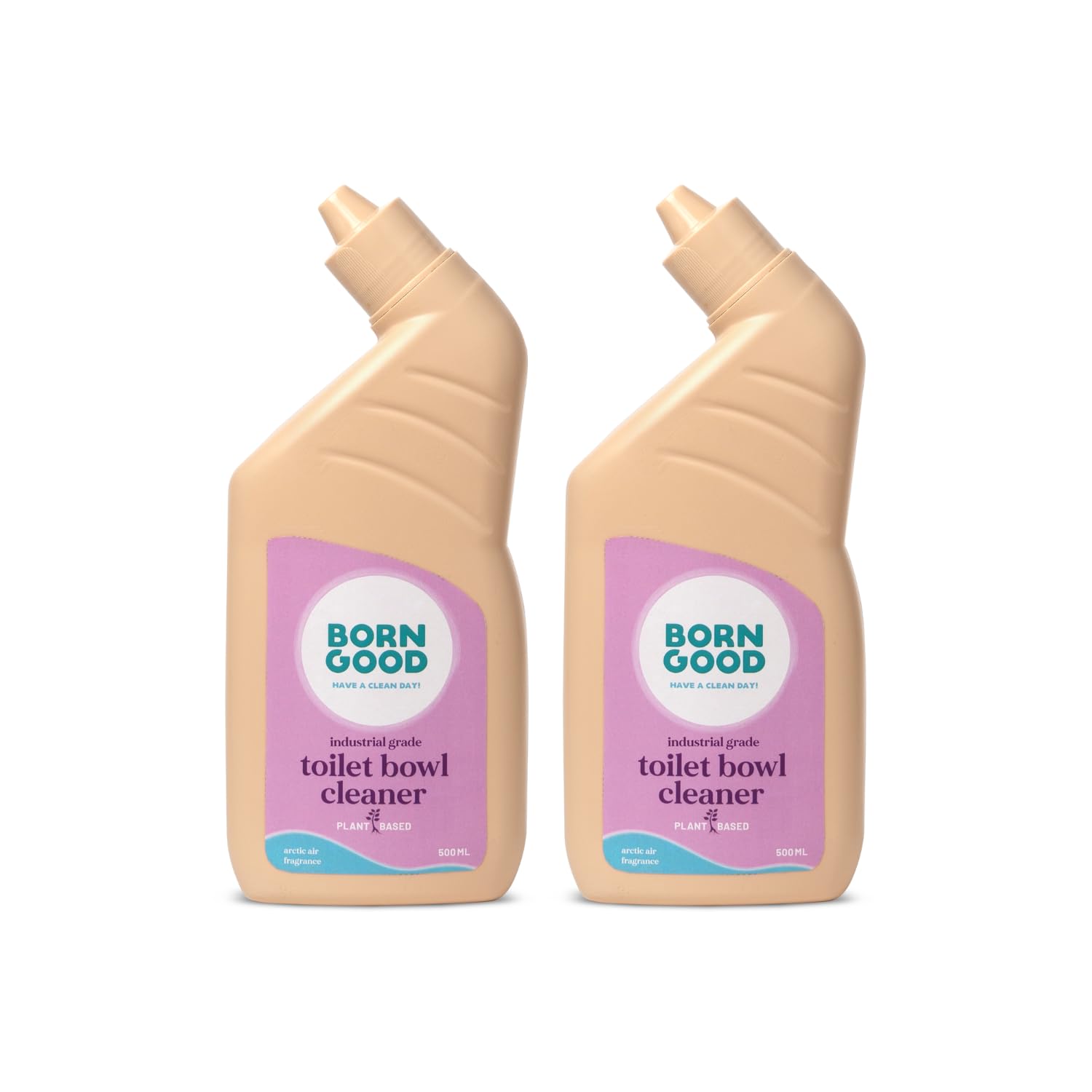 Born Good Industrial Grade Natural Toilet Bowl Cleaner | Arctic Air | Removes Yellow Stains, Limescale & Germs | Non-Toxic, Plant-Based, Biodegradable, Eco-Friendly | Organic (500mlx2)-image-4