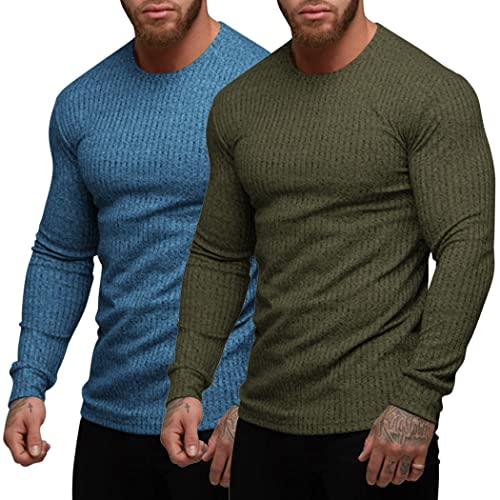 T-shirt manches longues hommes de sport et musculation COOFANDY lot de 2 taille S
