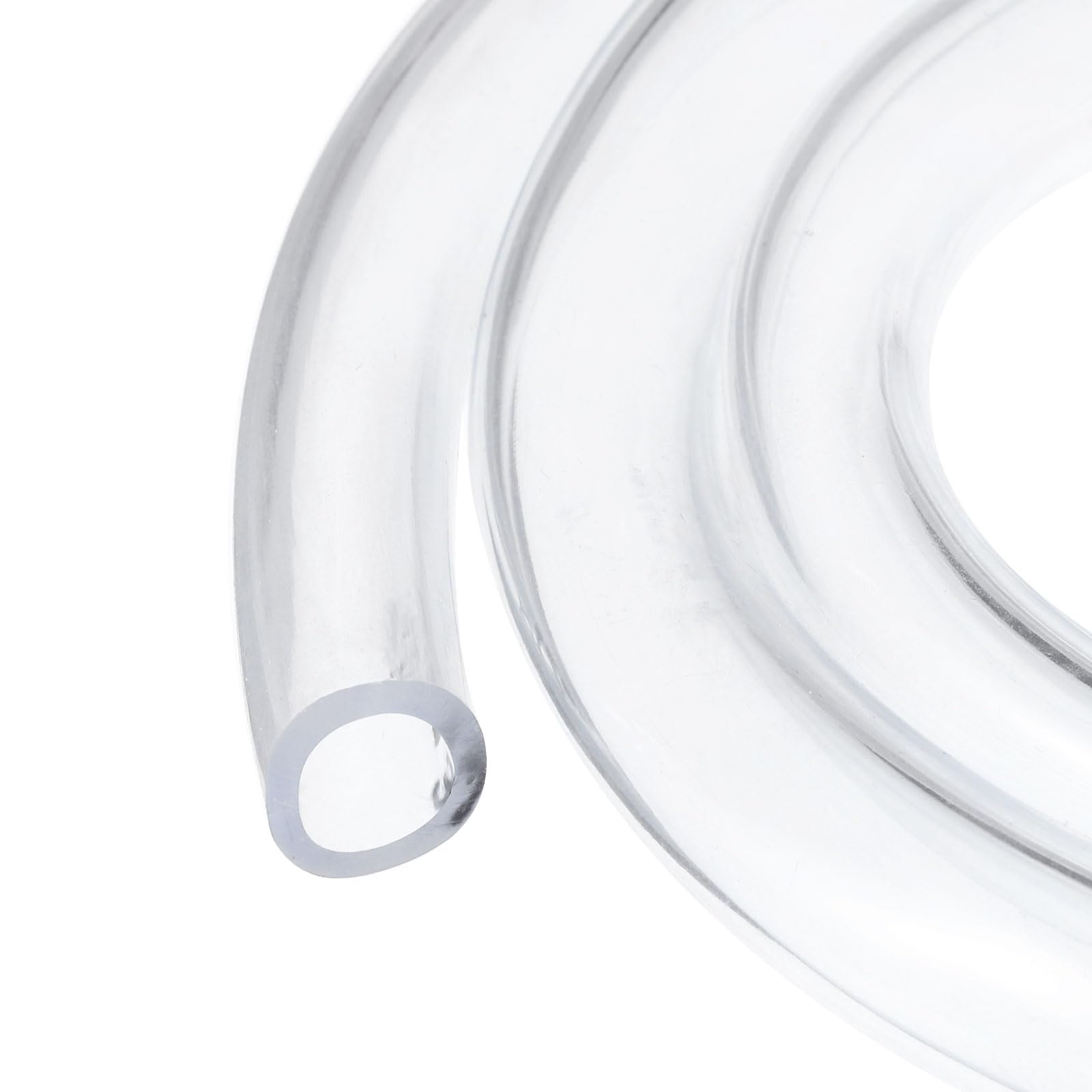 Rebower 10ft 12.7x15.9mm Clear Plastic PVC Hybrid Tubing Flexible Vinyl Tube, [for Garden Irrigation Water Hose, Fish Tank