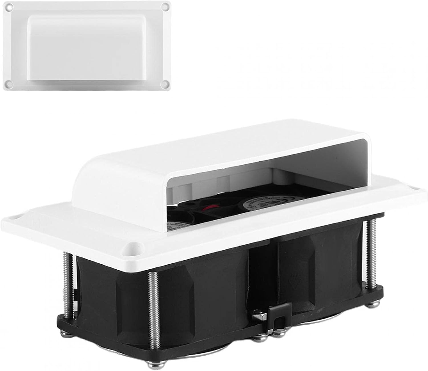 KIMISS Side Air Vent Fan, Side Air Vent Ventilation Fan 12V 25W for RV for Caravan Motorhome Trailer Boat Marine Yacht