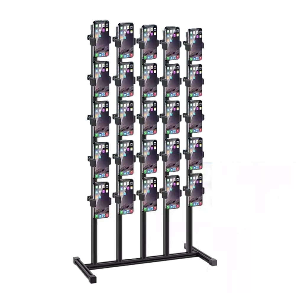 LXHELIVERY Soporte De Escritorio para Teléfonos Móviles, Soporte Giratorio 360 Grados con Altura Ajustable Teléfonos Móviles Múltiples, Adecuado Escritorios, Estudios, Transmisión En Vivo(25)