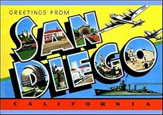 MAGNET 3x5 inch Vintage Greetings from SAN Diego Sticker (Old Postcard Art Logo ca) Magnetic Magnet Vinyl Sticker