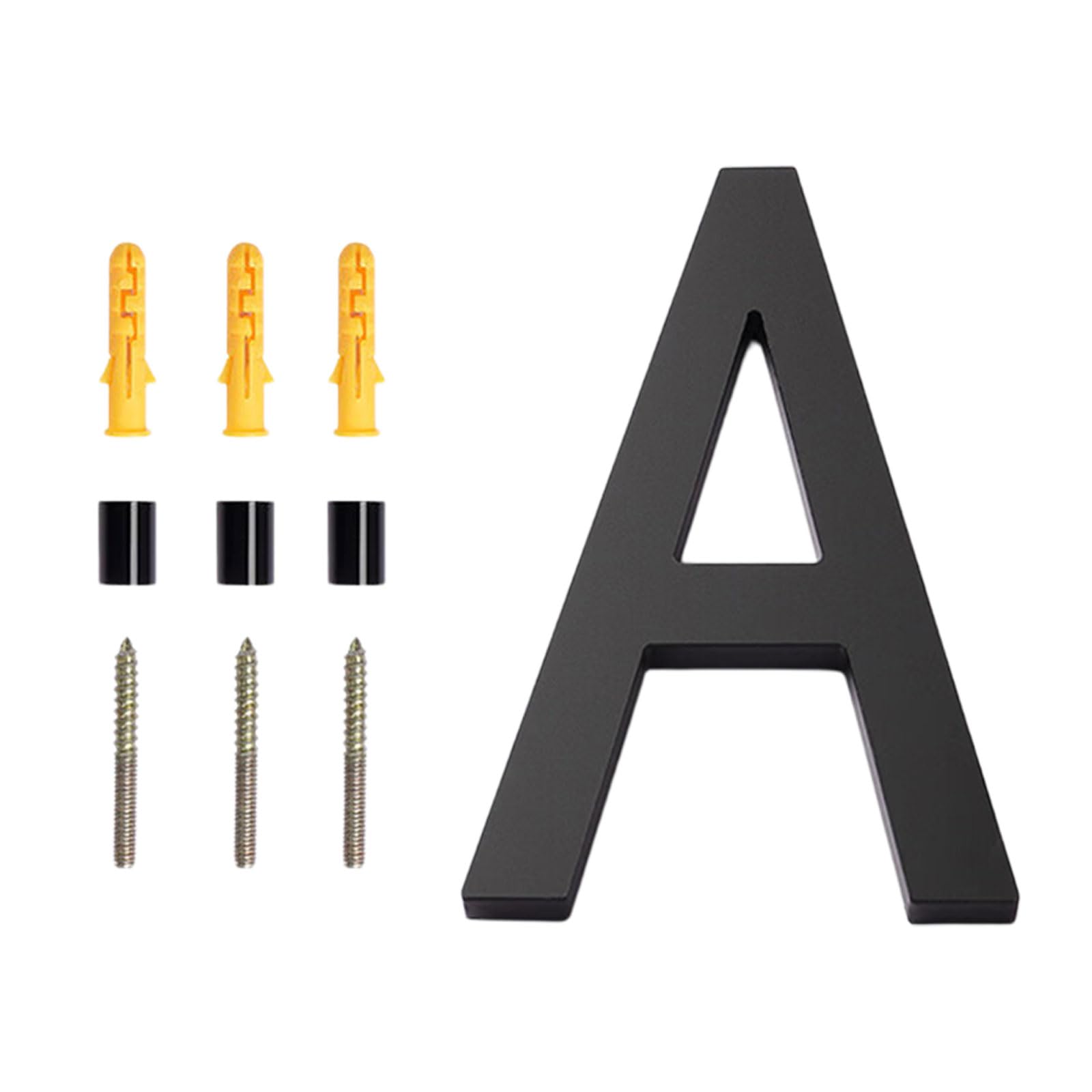 Jiapika A Black Ddress Sign Crylic Floating House Letters Door Label Letters Plate Sign With Screw Door Label Plate With Screw