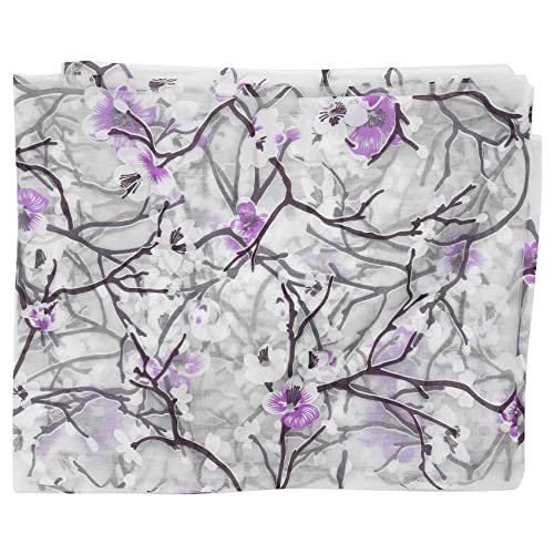 Xptieeck Fleur de prune Écrans haut de gamme Textiles de maison prêts à l'emploi Chambre Salon Rideau lumineux Prune Fleurons Curants (rouge)