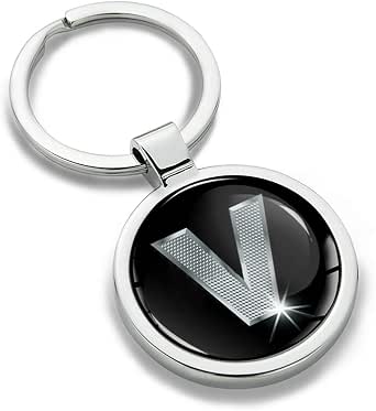 Biomar Labs Queen Emblem Schlüsselanhänger Aus Edelstahl - 70x36 Mm, Perfekt Als Geschenk