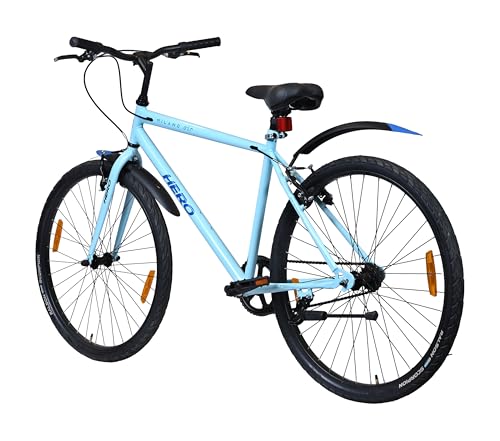 Image of Hero Milano Air Sports 26T Single Speed Mountain Bicycle for Mens | Blue | Rigid | V Brake | Steel Frame : 18 inch Inches | Rider Height : 5ft 0 inch - 5ft 8 inch | 85% Pre-Assembled Bicycle
