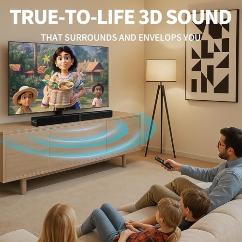 Image of LARKSOUND 2.2 CH Soundbar for Smart TV, 2-in-1 Detachable Sound Bar for TV, Gaming Monitor, Surround Sound System, Bluetooth 5.3 /HDMI-ARC /Optical /AUX Connections