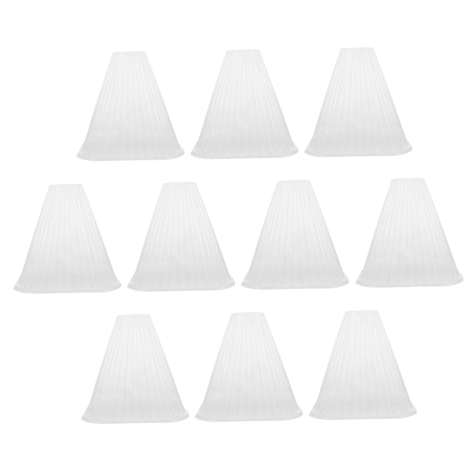 BESPORTBLE Cloche de Protection Conique pour Plantes et Légumes en Pet, 10 Pièces, Ombrage et Protection, Installation Facile pour Jardinage Intérieur et Extérieur