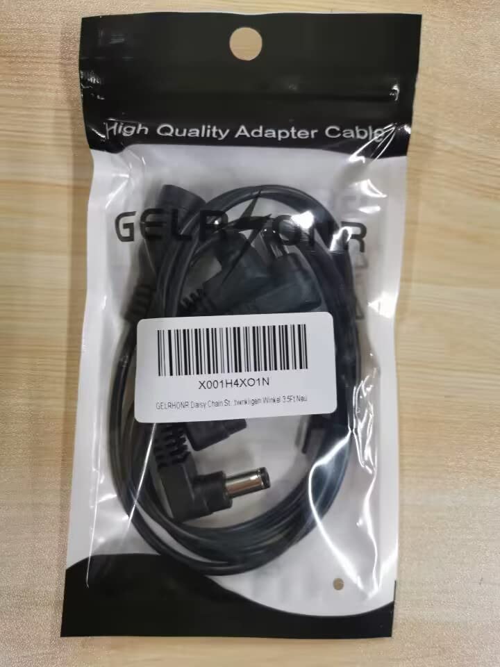 GELRHONR Daisy Chain Câble d’alimentation 1 à 4 voies pour pédale d’effet de guitare DC5521 9 V 2 A avec angle droit, noir - Les Beatles, Paul McCartney, John Lennon, RIngo Starr, George Harrison GELRHONR Daisy Chain Câble d'alimentation 1 à 4 voies pour pédale d'effet de guitare DC5521 9 V 2 A avec angle droit, noir – Image 8