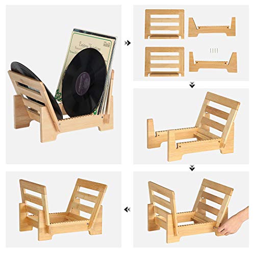 UNHO Rangement Vinyle, Support de Disque Vinyle en Bambou Stockage de 50 Albums Vinyle 33 Tours et 45 Tours Porte Revues… - Les Beatles, Paul McCartney, John Lennon, RIngo Starr, George Harrison UNHO Rangement Vinyle, Support de Disque Vinyle en Bambou Stockage de 50 Albums Vinyle 33 Tours et 45 Tours Porte Revues… – Image 6
