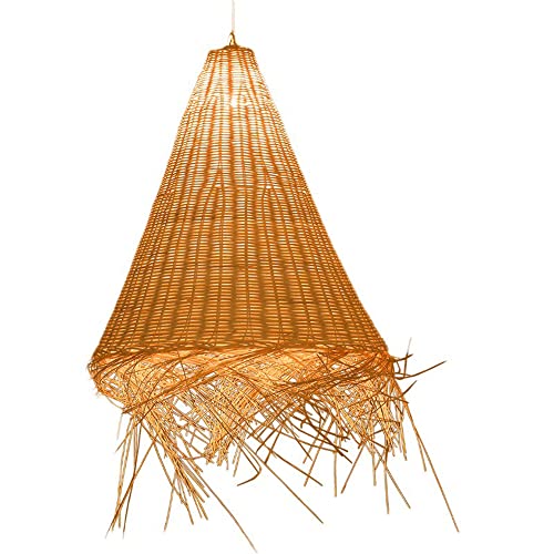 Lustre en bambou style japonais pour une ambiance zen et chaleureuse dans votre salon