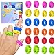 24 Stück Fidget Ring Toys für Kinder Erwachsene, Sensorik Autismus für Spielzeug, Massageringe für Finger Akupressurring, Anxiety ADHD Toys, Beruhigend Bei Stress Angst