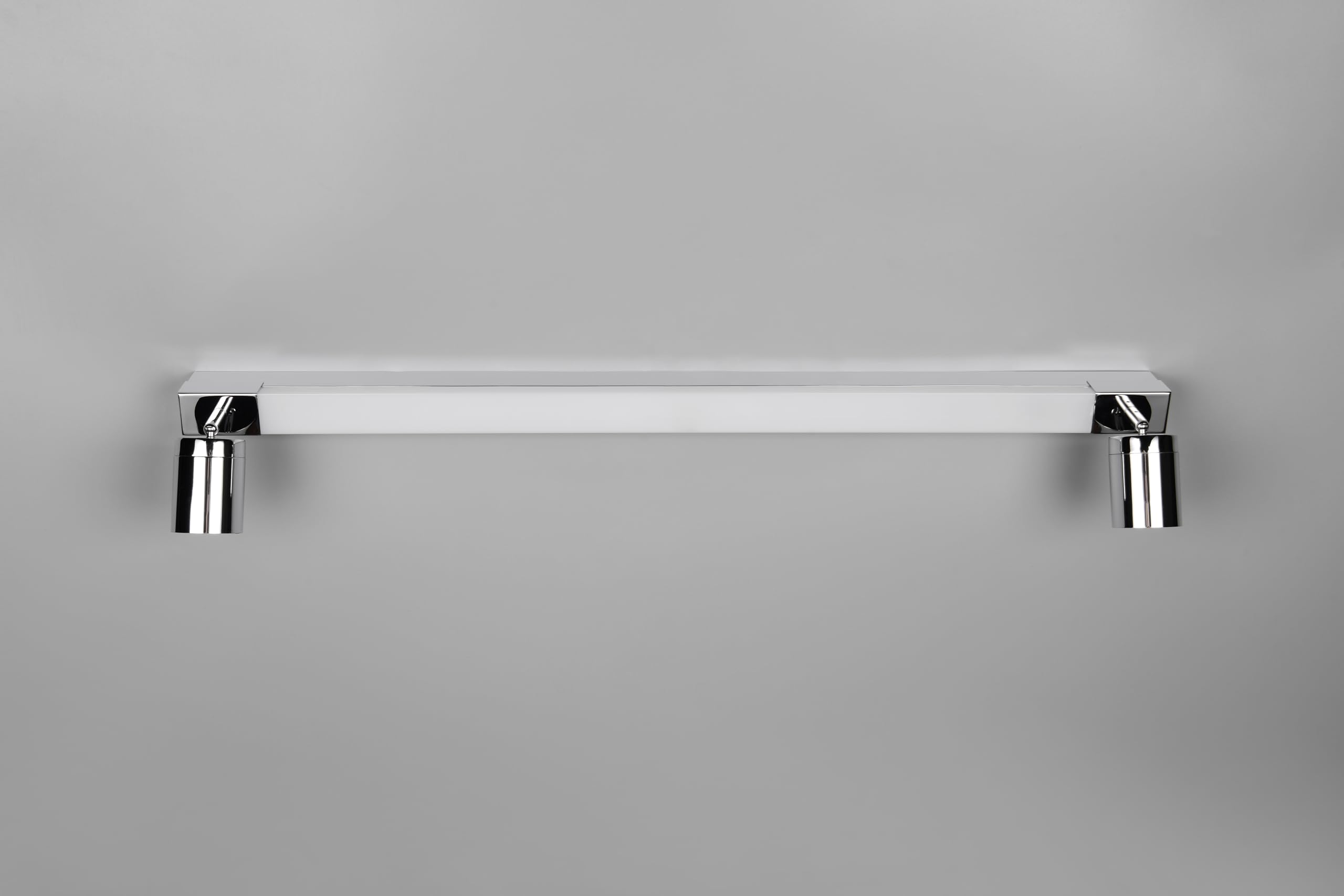 Trio Leuchten Lámpara de pared para baño LED ENRICO 281479306, metal cromado, LED de 9 vatios, excl. 2x GU10, color de luz ajustable