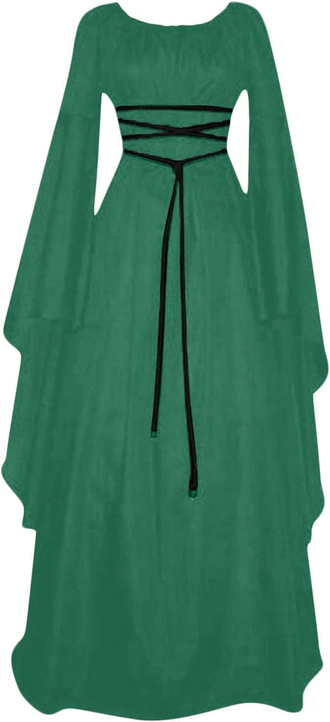 OIOLOYJM Renaissance Costume Women Medieval Sexy Plus Size Witch Vampire Gothic Halloween Costumes Woman 2025 Clothes Dresses