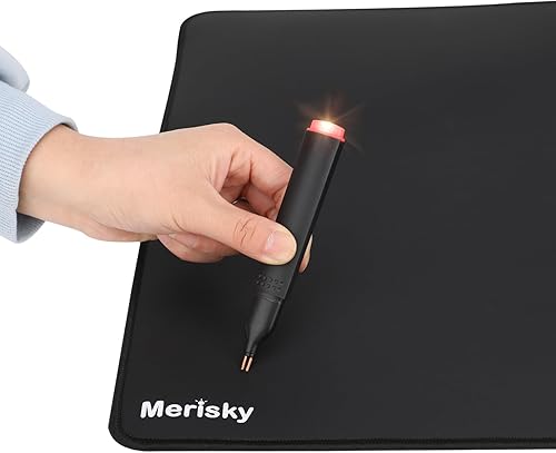 Miniatura 5 de Pluma de prueba de conductividad, probador para puesta a tierra, probador de continuidad para esteras de puesta a tierra, sábanas, almohadillas,