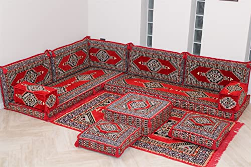 Arabic Floor Sofa Set,Arabic Floor Seating,Arabic Floor Sofa,Arabic Majlis,Arabic Couches,Jalsa,Floor Seating Sofa Ma 99 (With Premium Foam) #TOP1