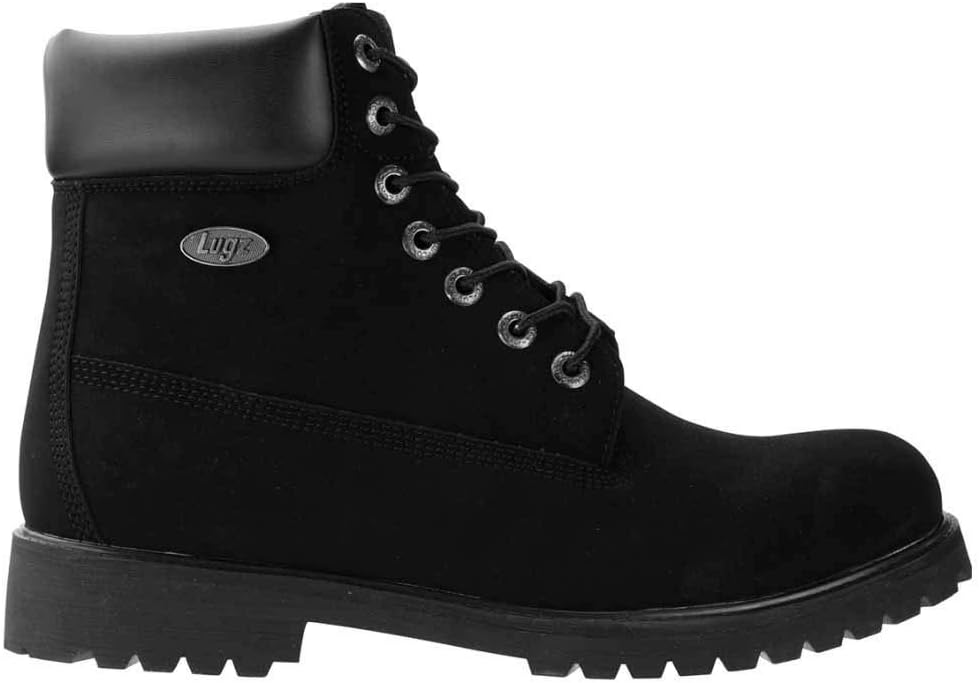 Lugz Mens Convoy Fleece Wr Lace Up Casual Boots Ankle - Black 6.5 Black