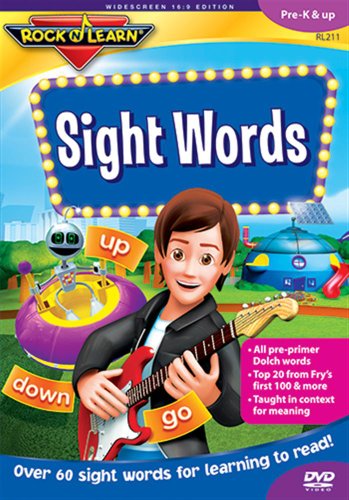 Sight Words Vol 1 Dvd Childrens Books & Music Reading/Language Arts Rl-211 Rock N Learn