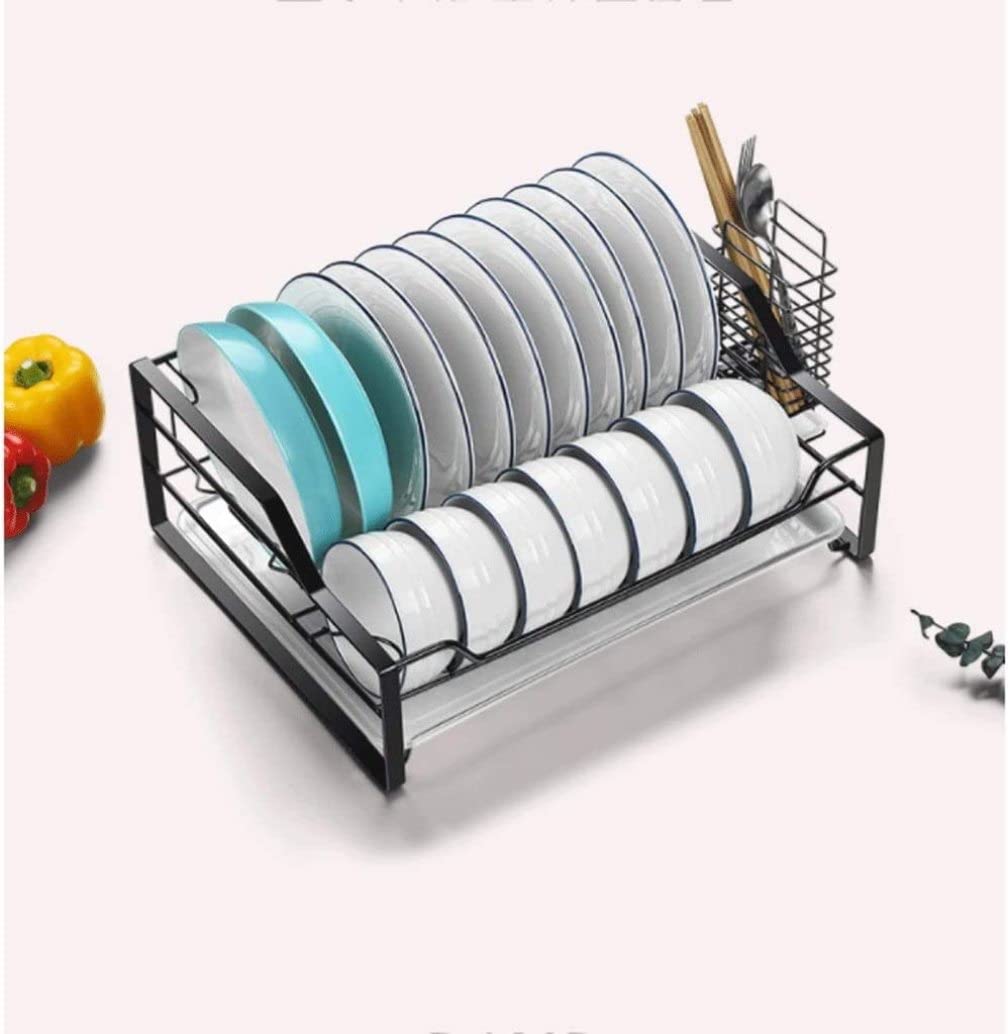 Escurridor de Platos de Acero Inoxidable, Rejilla de Secado de Cocina, Estante para encimera de Cocina, Rejilla de Secado de Cubiertos