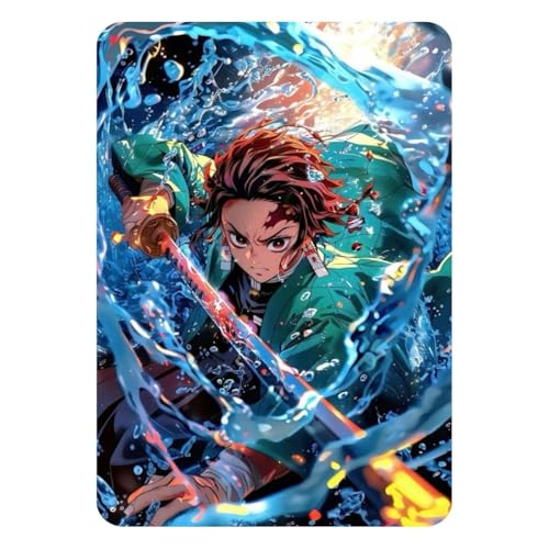 Image of Zesta Bathroom Decor Items Washroom Decor Tin Sign | Aesthetic Posters Wall Poster for Bedroom | Magnetic Cafe Decoration Items / Restaurant Decorations Items | Quirky Home Decor Bar Accent (Demon Slayer (6))