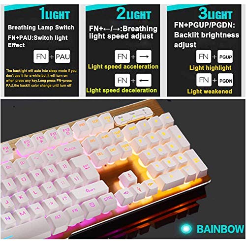 Deiog Rechargeable RGB Gaming Keyboard - Image 5