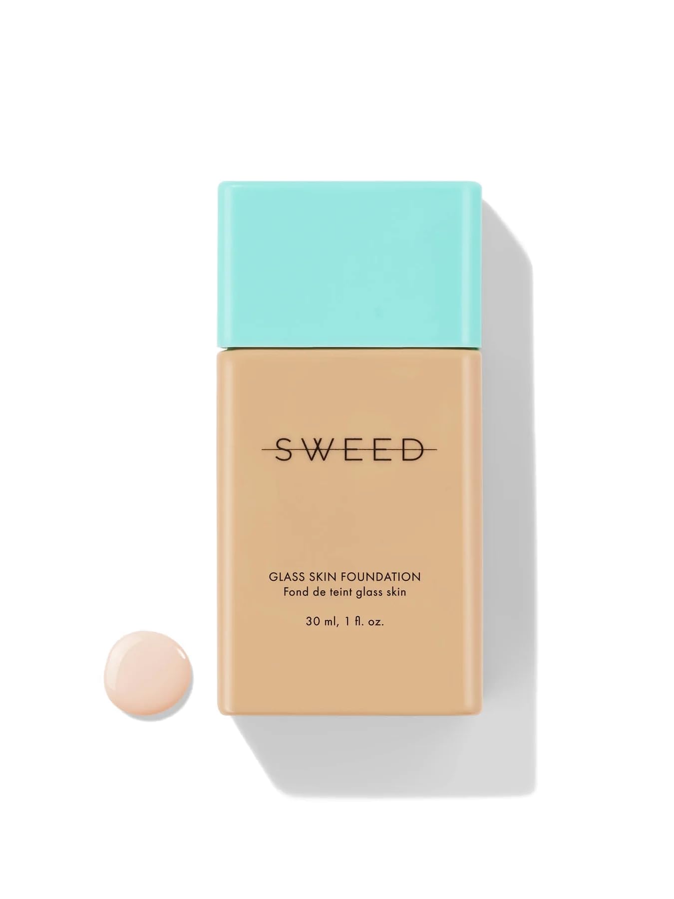 SWEED - Glass Skin Foundation | Long-Lasting Fluid Formula | Hydrate, Moisturize, Lift, Plump, Protect | Vegan, Cruelty-Free, Clean Beauty (01 LIGHT C)
