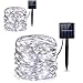 Produktbild Sunboia Solar Lichterkette aussen,10M/32.8ft 100LED Silberdraht Lichterkette,8 Modi Wasserdicht LED Lichterkette,Solarlichterkette Aussen für Garten, Haus,Weihnachten,Hochzeit,Party-2er Stück,weiß