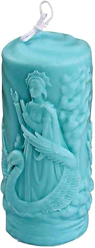 Miniatura 1 de Grainrain Moldes de vela de columna de diosa molde de resina de cera de jabón de silicona para regalo de bricolaje (SXY005)