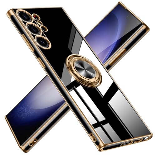 TMUJWS Galaxy S24 Ultra �p�̃P�[�X �����O �ϏՌ� �����Y�ی� �y�� �T���X�� �M�����N�V�[ s24 �E���g�� �p�̃J�o�[ ���b�L���H �\�t�g�P�[�X �X�^���h�@�\ �ԍڃz���_�[ �Ή� �T���T���G��S�n �� MZ85-62
