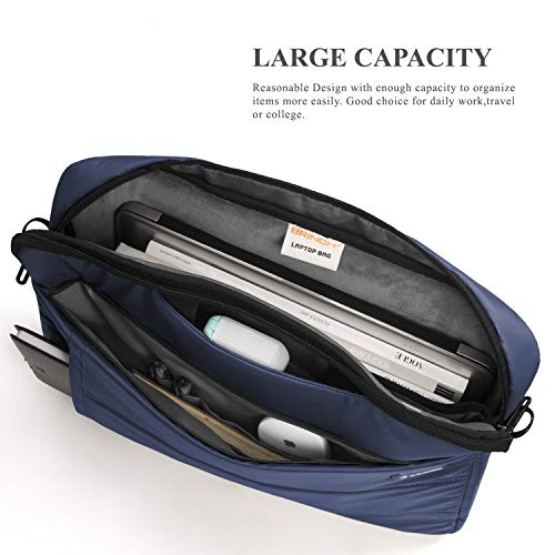 Image of MOCA Men's compatible Laptop Sleeve shoulder messenger hand bag for 15 15.4 15.6 inch Macbook pro acer HP Dell inspiron Toshiba Asus laptop bag (Blue)