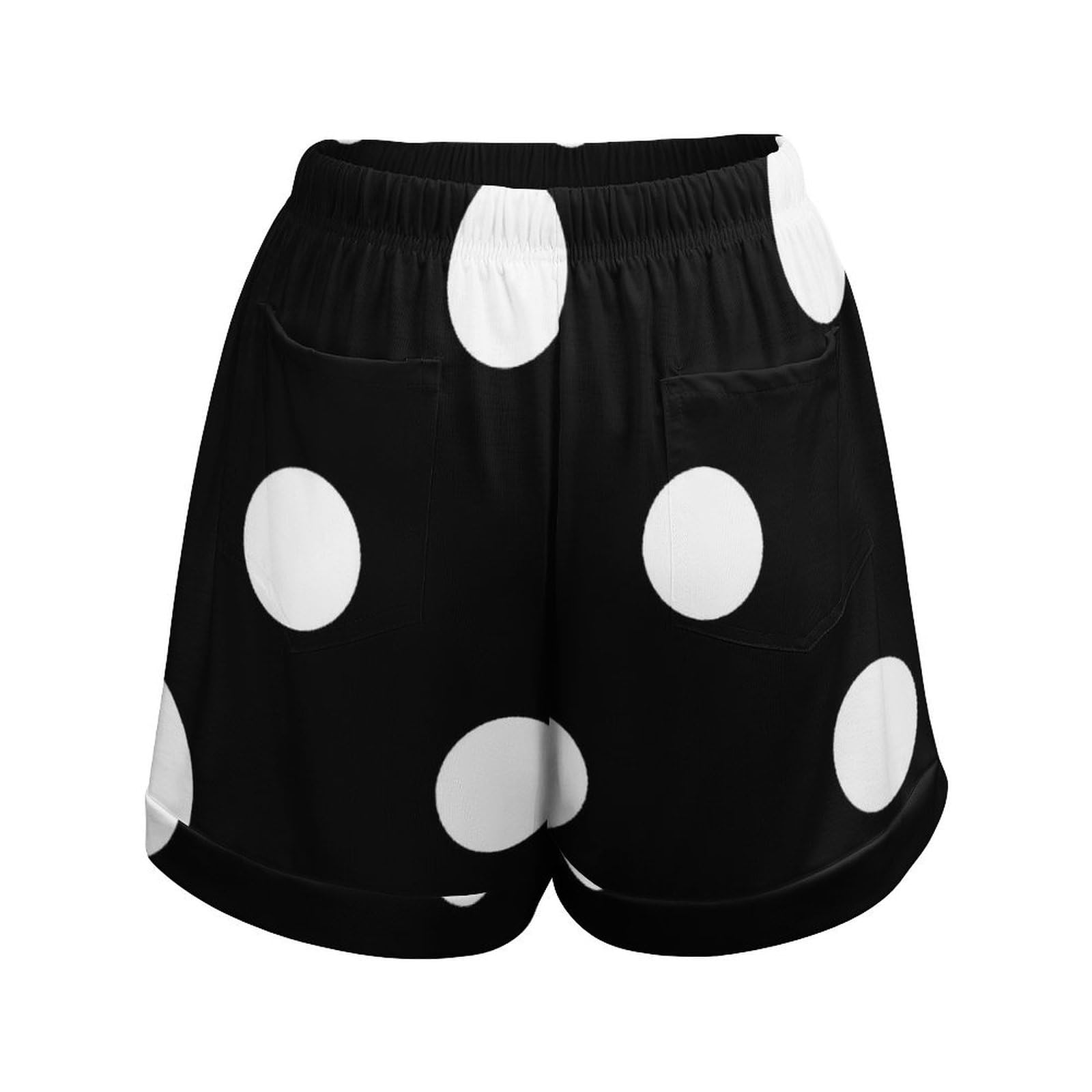Amazon.co.jp: ショートパンツ 水玉 黒白 レディース 短パン
