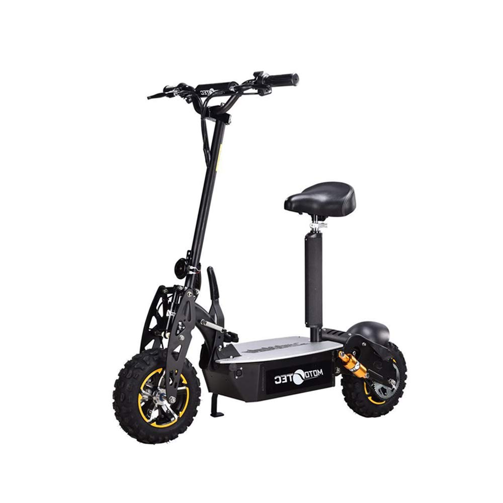 MotoTec2000w 48v Electric Scooter Black