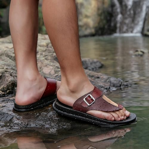 Foot Correction Men Summer Slide Sandals,Outdoor Plantar Fasciitis Roman Slippers,Slip On Bunion Orthopedic Flip Flops4