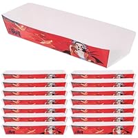 iplusmile Hot Dog Lebensmittel Container 100 Stücke Papier Boxen Hot Dog Trays Papier Lebensmittel Lagerung