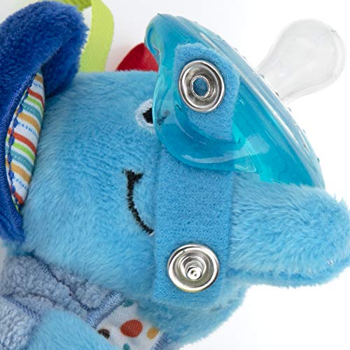 Image of Nuby Snuggleez Pacifier | Plush Combo Set - Elephant