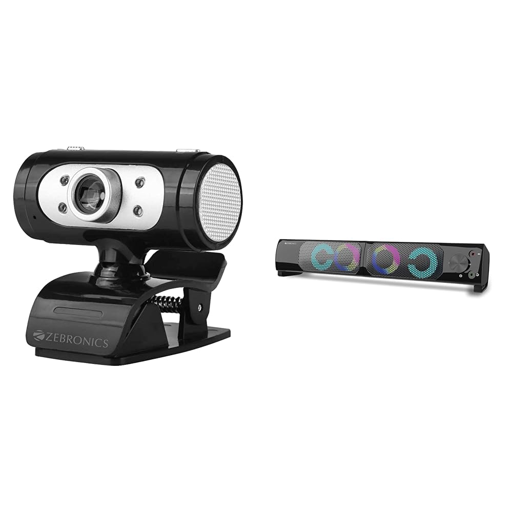 ZEBRONICS Zeb-Ultimate Pro (Full Hd) 1080P/30Fps Webcam with 5P Lens, Built-in Mic, Auto White Balan (B0BBQD8HGC) Amazon Price History, Amazon Price Tracker