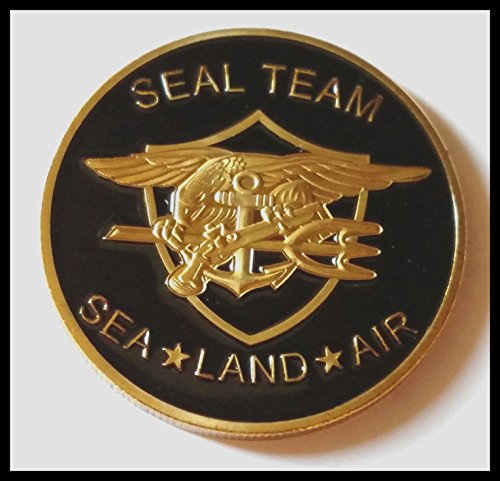 US Navy Seal Team Sea, Land, Air Colorized Challenge Art Coin
