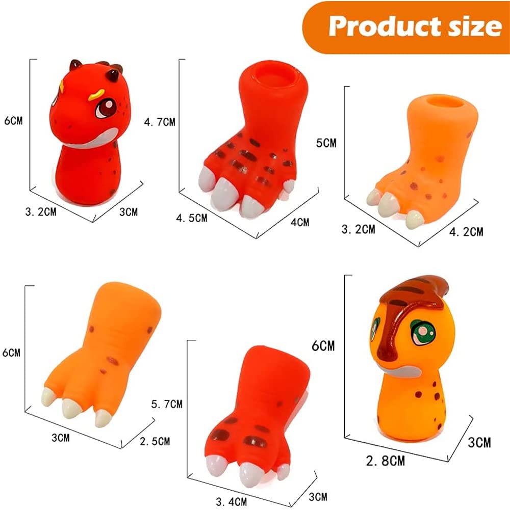 Buy Finger Puppets, ELECDON 10Pcs Dinosaur Finger Puppets Tiny Hands