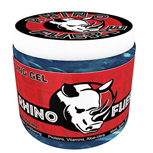 Rhino Fuerte Superior Styling Hair Gel for Men, with Extra Strong Hold to Mold, Spike and Style