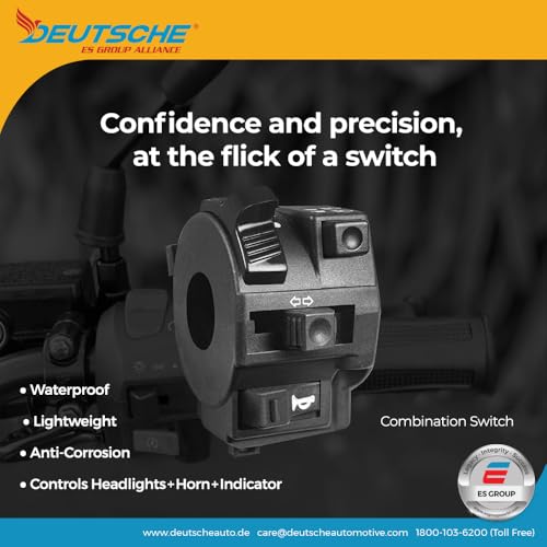 Image of Deutsche Combination Switch For Bajaj Platina KS (RH) | OEM Performance | Bike Parts | Bike Accessories | Switch for Two Wheeler
