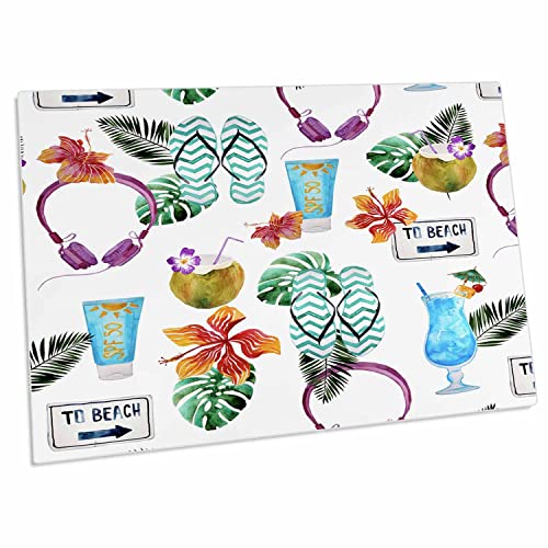 3dRose Desk Pad con diseño tropical 23x16 pulg miniatura 1