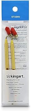 KINGART Fine Line Painting Pen Set of 2 Sizes